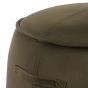 Bonson Upholstered Stool Velvet Green