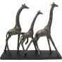 Family Of Three Giraffes Sculpture