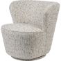 Roehampton Textured Slub Swivel Chair Natural by Ora Designs | Style Our Home