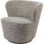 Roehampton Textured Slub Swivel Chair Mocha by Ora Designs | Style Our Home