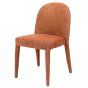 Pair of Eska Upholstered Dining Chairs in Brown