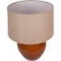 Aubrey Terracotta Ceramic Lamp With Hessian Shade Large E27 60W