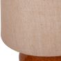 Aubrey Terracotta Ceramic Lamp With Hessian Shade Large E27 60W