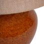 Aubrey Terracotta Ceramic Lamp With Hessian Shade Large E27 60W