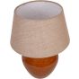 Aubrey Terracotta Ceramic Lamp With Hessian Shade Small E27 60W