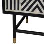 Delaney Bone Inlay Four Door Buffet Cabinet