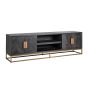 Blackbone Brass 4 Door TV Unit - Style Our Home 