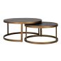 Blackbone Brass Set of 2 Round Coffee Tables - Style Our Home