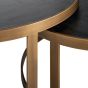 Blackbone Brass Set of 2 Round Coffee Tables - Style Our Home