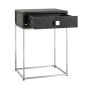 Blackbone Silver 1 Drawer Nightstand - Style Our Home