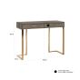 Marie-Lou Gold 2 Drawer Console Table  by Richmond Interiors | Style Our Home