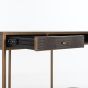 Classio Vegan Leather 2-Drawer Desk - Style Our Home