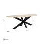 Avalon 230cm Oval Dining Table