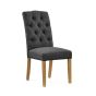 Burford Button Back Charcoal Dining Chair by Condell/Global Home Group | Style Our Home
