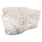 Rockyard Faux White Marble Coffee Table