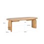 Fairmont Natural Dining Table 235cm by Richmond Interiors | Style Our Home 
