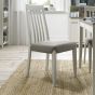 Bergen Grey Washed Oak & Soft Grey High Slatted Titanium Dining Chair (a pair) - Style Our Home