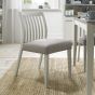 Bergen Grey Washed Oak & Soft Grey Low Slatted Grey Dining Chair (a pair) - Style Our Home