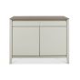 Bergen Grey Washed Oak & Soft Grey Narrow Sideboard - Style Our Home