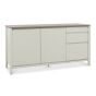 Bergen Grey Washed Oak & Soft Grey Wide Sideboard - Style Our Home