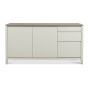 Bergen Grey Washed Oak & Soft Grey Wide Sideboard - Style Our Home