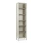 Bergen Grey Washed Oak & Soft Grey Narrow Bookcase - Style Our Home