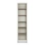 Bergen Grey Washed Oak & Soft Grey Narrow Bookcase - Style Our Home