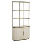 Tivoli 2-Doors 3 Open Shelves Display Cabinet by Richmond Interiors | Style Our Home