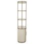 Tivoli 2-Doors 3 Open Shelves Display Cabinet
