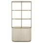 Tivoli 2-Doors 3 Open Shelves Display Cabinet