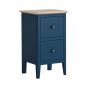 Marlow Navy Narrow Bedside by Corndell/Global Home Group  | Style Our Home