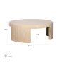 Biltmore Italian Travertine Round Coffee Table