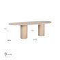 Renaissance Organic Italian Travertine Dining Table