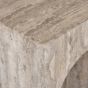 La Rague Natural Grey Travertine Console