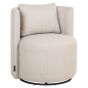 Marlin Beige Outdoor Swivel Dining Chair