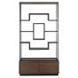 Bonvoy Brown 2-Drawers Display Cabinet