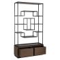 Bonvoy Brown 2-Drawers Display Cabinet