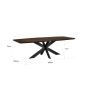 Bonvoy Brown 260cm Dining Table
