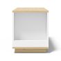 Ella Light Oak Melamine / White Side Table 70 | Style Our Home
