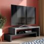 Cliff TV Unit Concrete Look & Black Finish | Style Our Home