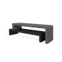 Cliff TV Unit Concrete Look & Black Finish | Style Our Home