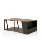 Albi Walnut / Black Metal Coffee Table | Style Our Home
