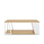 Albi Light Oak / White Metal Coffee Table | Style Our Home
