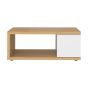 Berlin Oak (Veneer) / Pure White Coffee Table | Style Our Home
