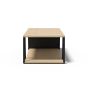 Albi Light Oak / Black Metal Coffee Table | Style Our Home
