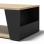 Albi Light Oak / Black Metal Coffee Table | Style Our Home
