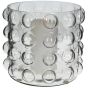 Bobble Clear Glass Candle Holder Small 18cm
