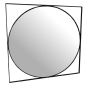 Isaac Black Metal Mirror 97cm