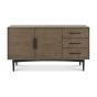 Vintage Weathered Oak Wide Sideboard - Style Our Home