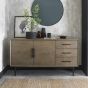 Vintage Weathered Oak Wide Sideboard - Style Our Home